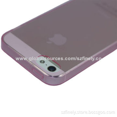 Ultra-thin TPU Cases for iPhone 5/5S, 0.5mm Thickness, Clear and Simple